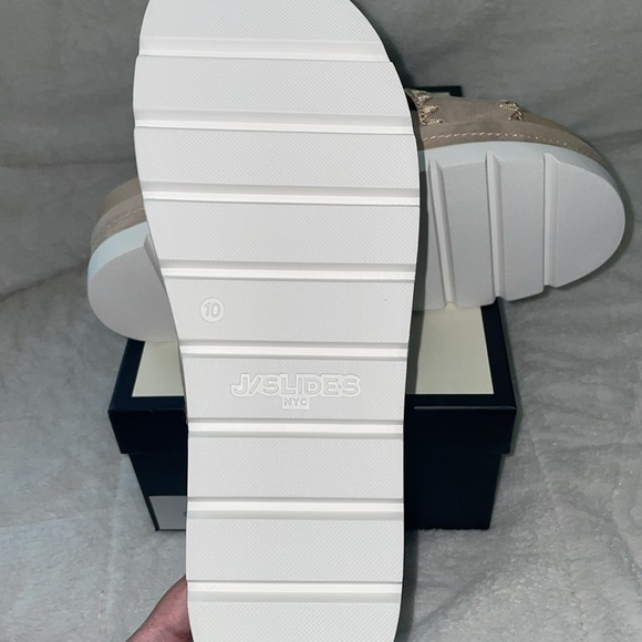 NWT J/SLIDES BOO Sand Suede Sandal - Picture 15 of 15